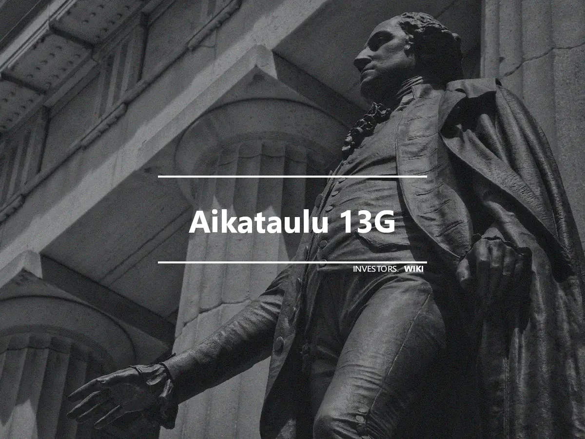 Aikataulu 13G