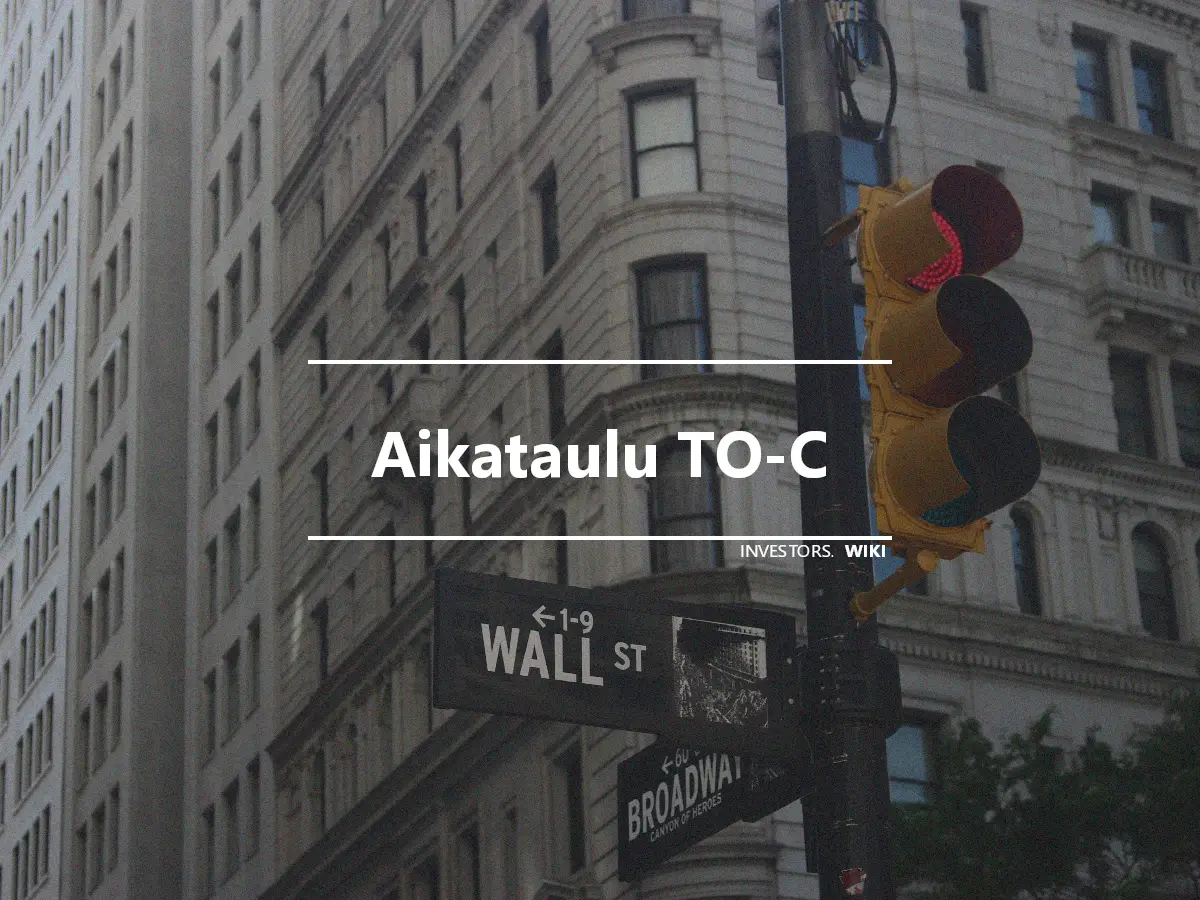 Aikataulu TO-C