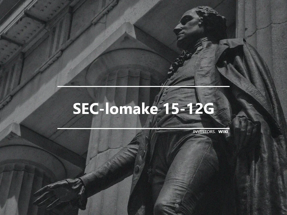SEC-lomake 15-12G