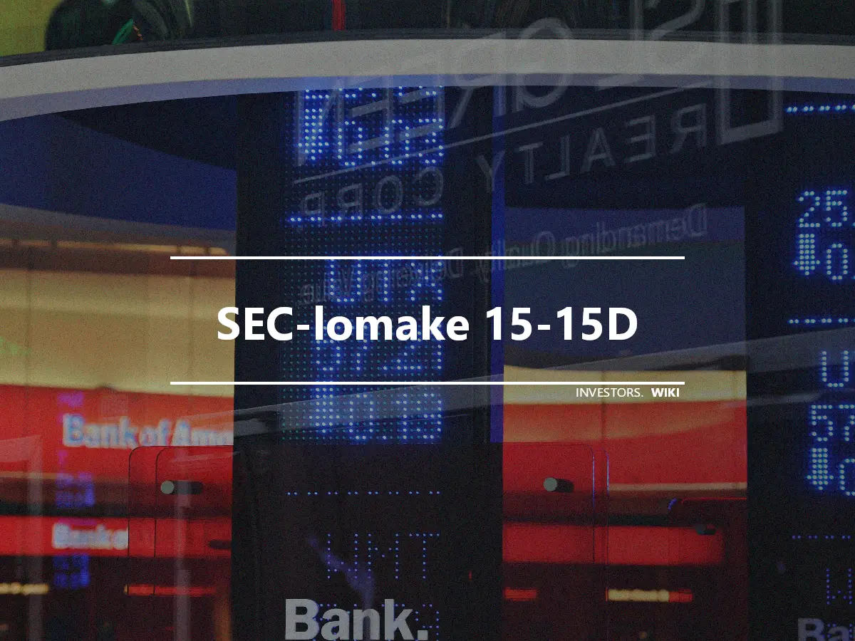 SEC-lomake 15-15D