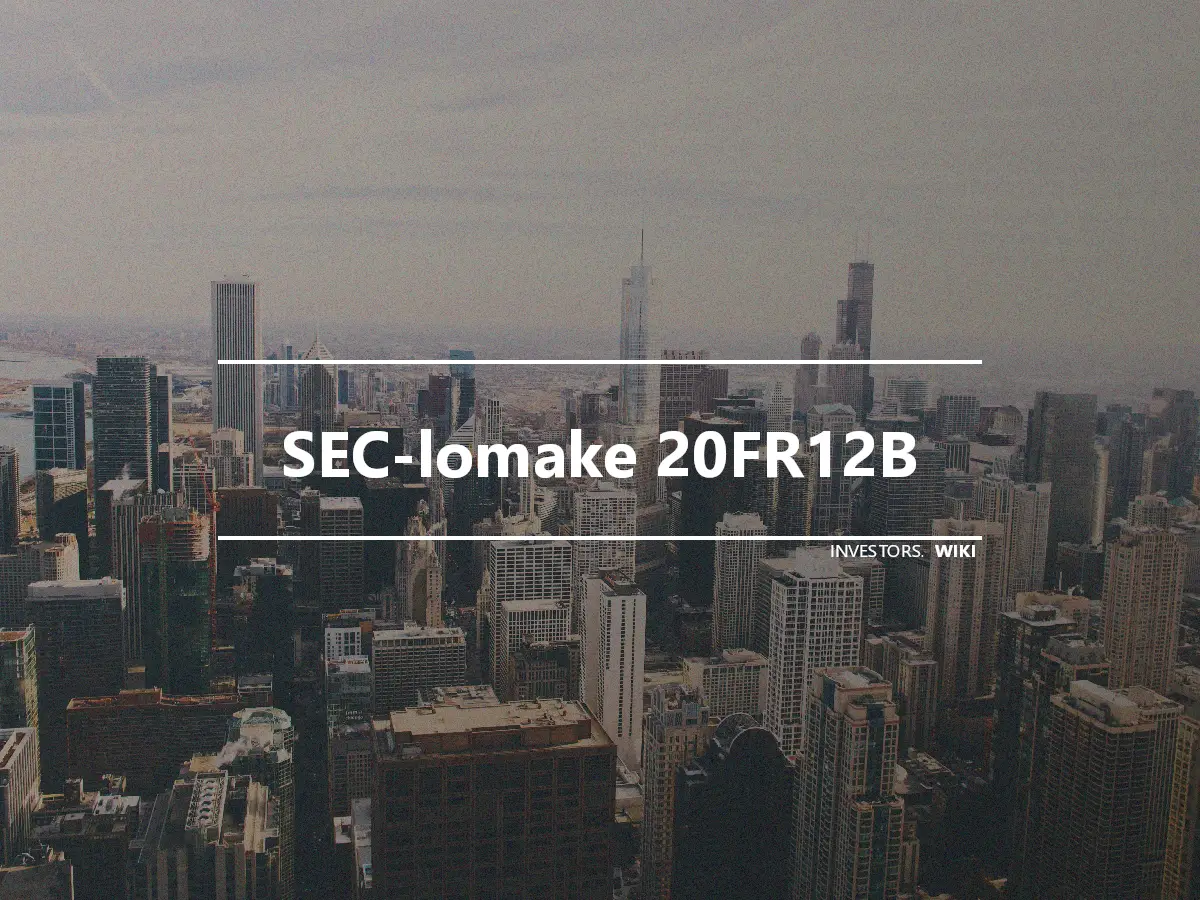 SEC-lomake 20FR12B