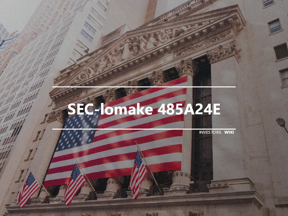 SEC-lomake 485A24E