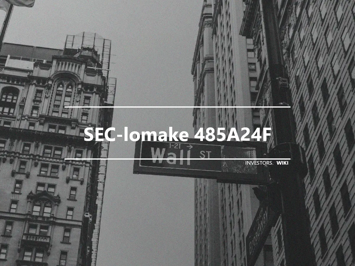 SEC-lomake 485A24F