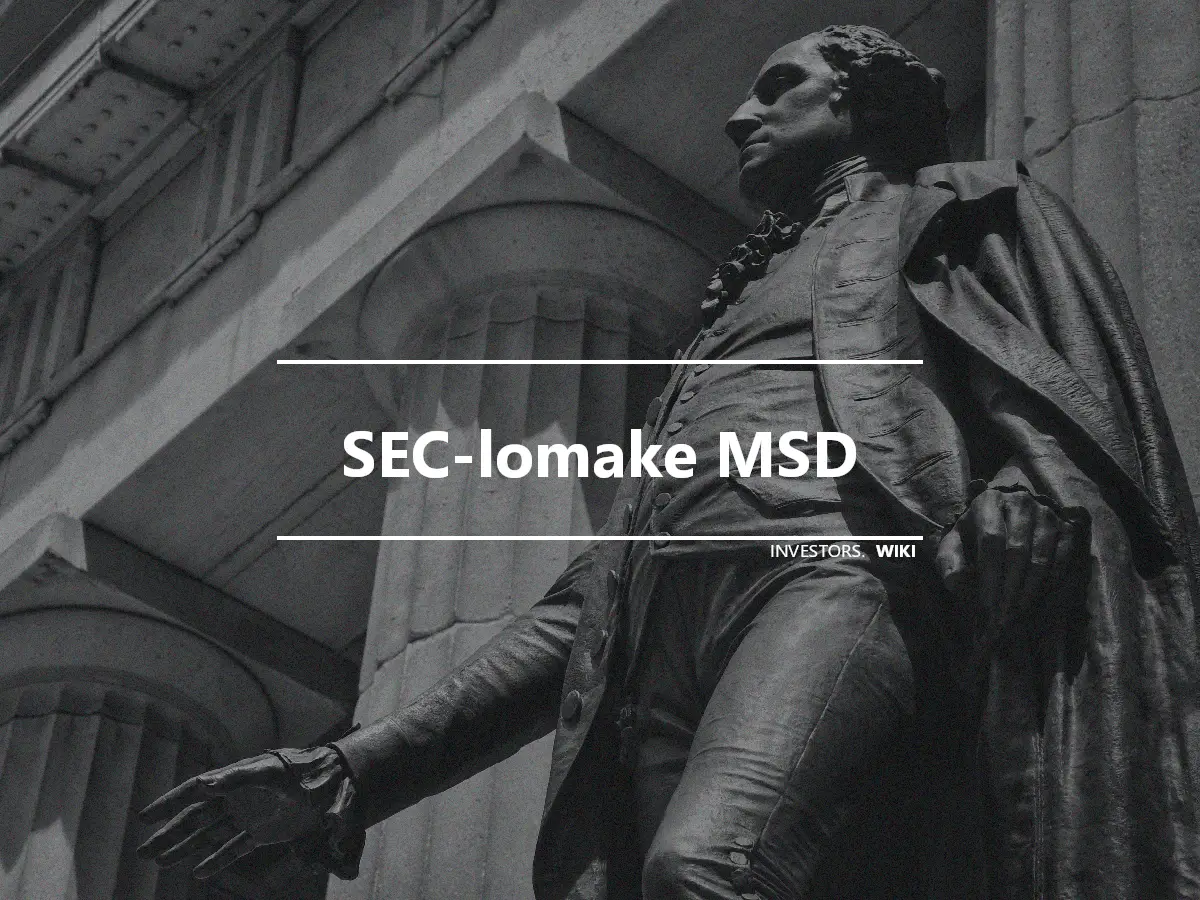 SEC-lomake MSD