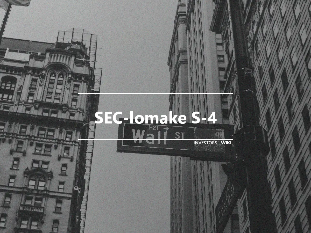 SEC-lomake S-4