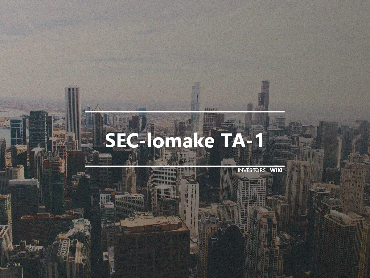 SEC-lomake TA-1