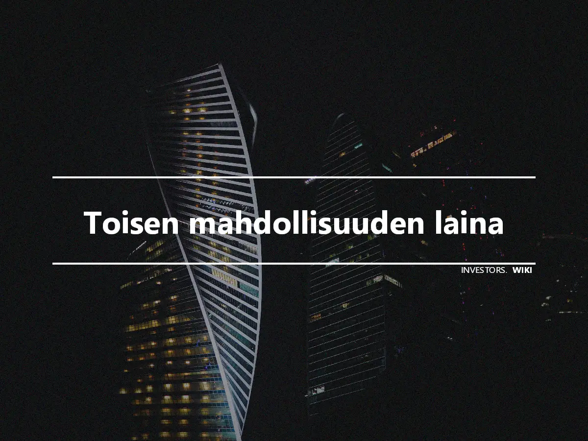 Toisen mahdollisuuden laina