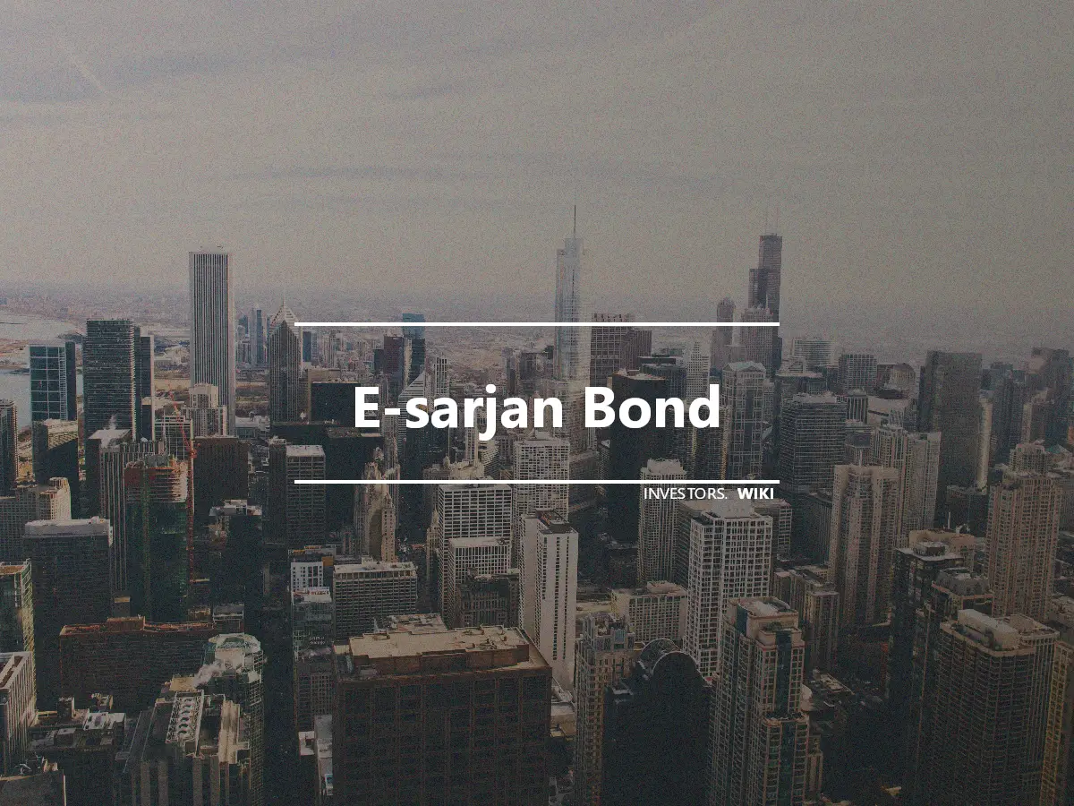 E-sarjan Bond