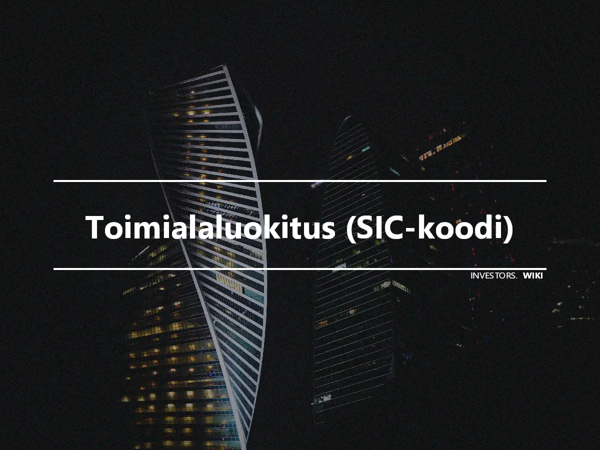 Toimialaluokitus (SIC-koodi)