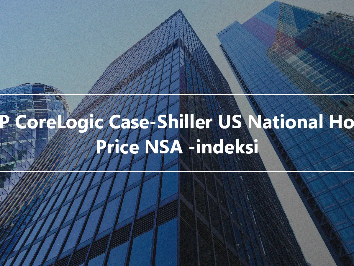 S&P CoreLogic Case-Shiller US National Home Price NSA -indeksi