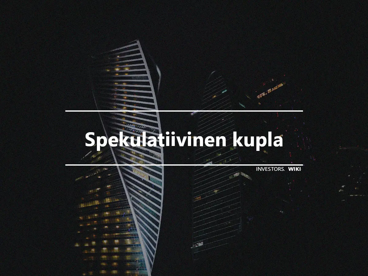 Spekulatiivinen kupla