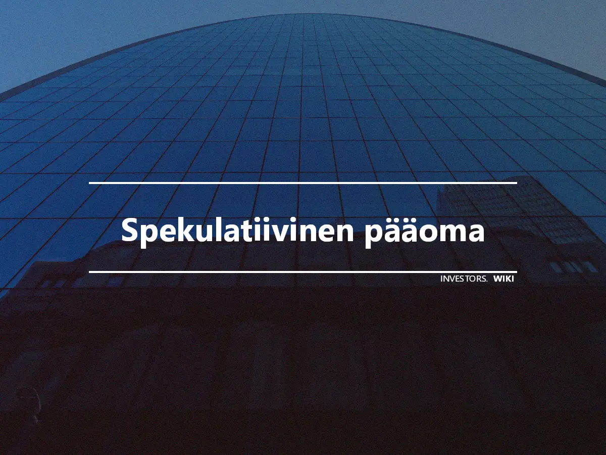 Spekulatiivinen pääoma