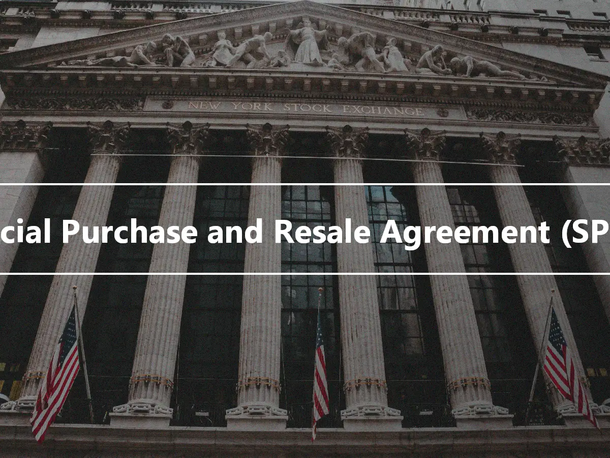Special Purchase and Resale Agreement (SPRA)