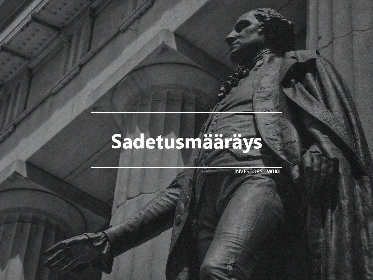 Sadetusmääräys