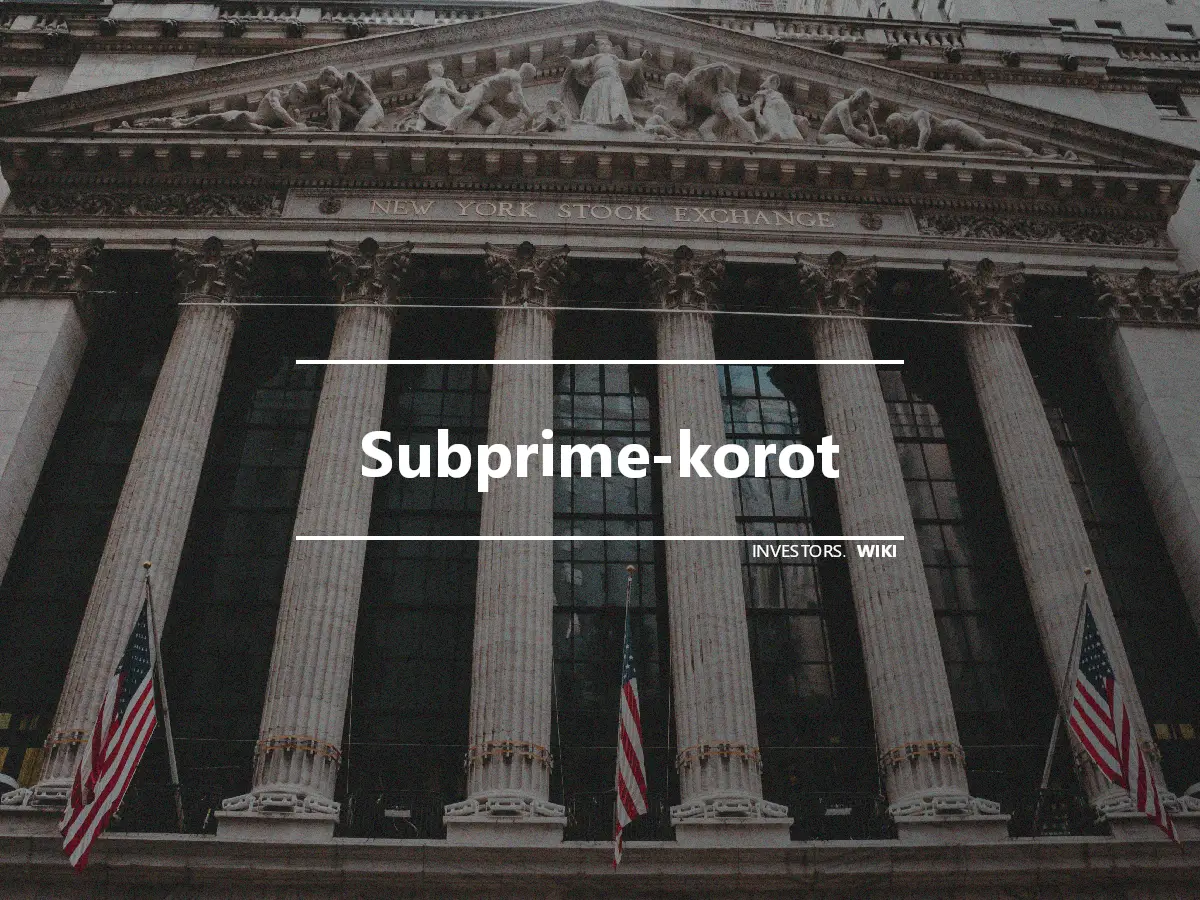 Subprime-korot