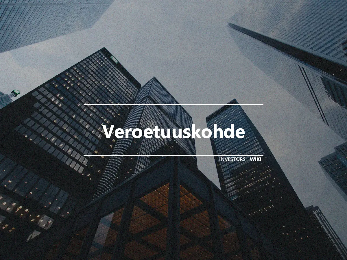 Veroetuuskohde