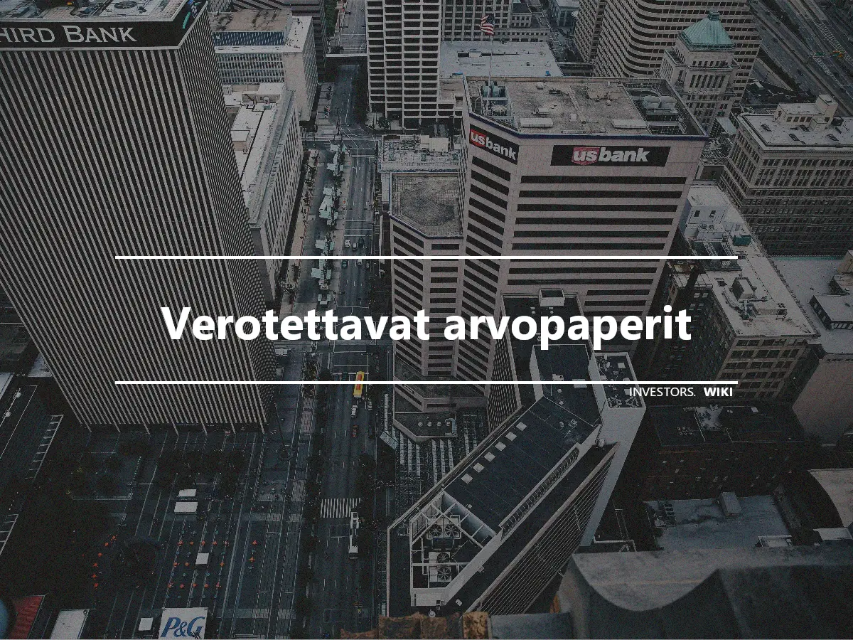 Verotettavat arvopaperit