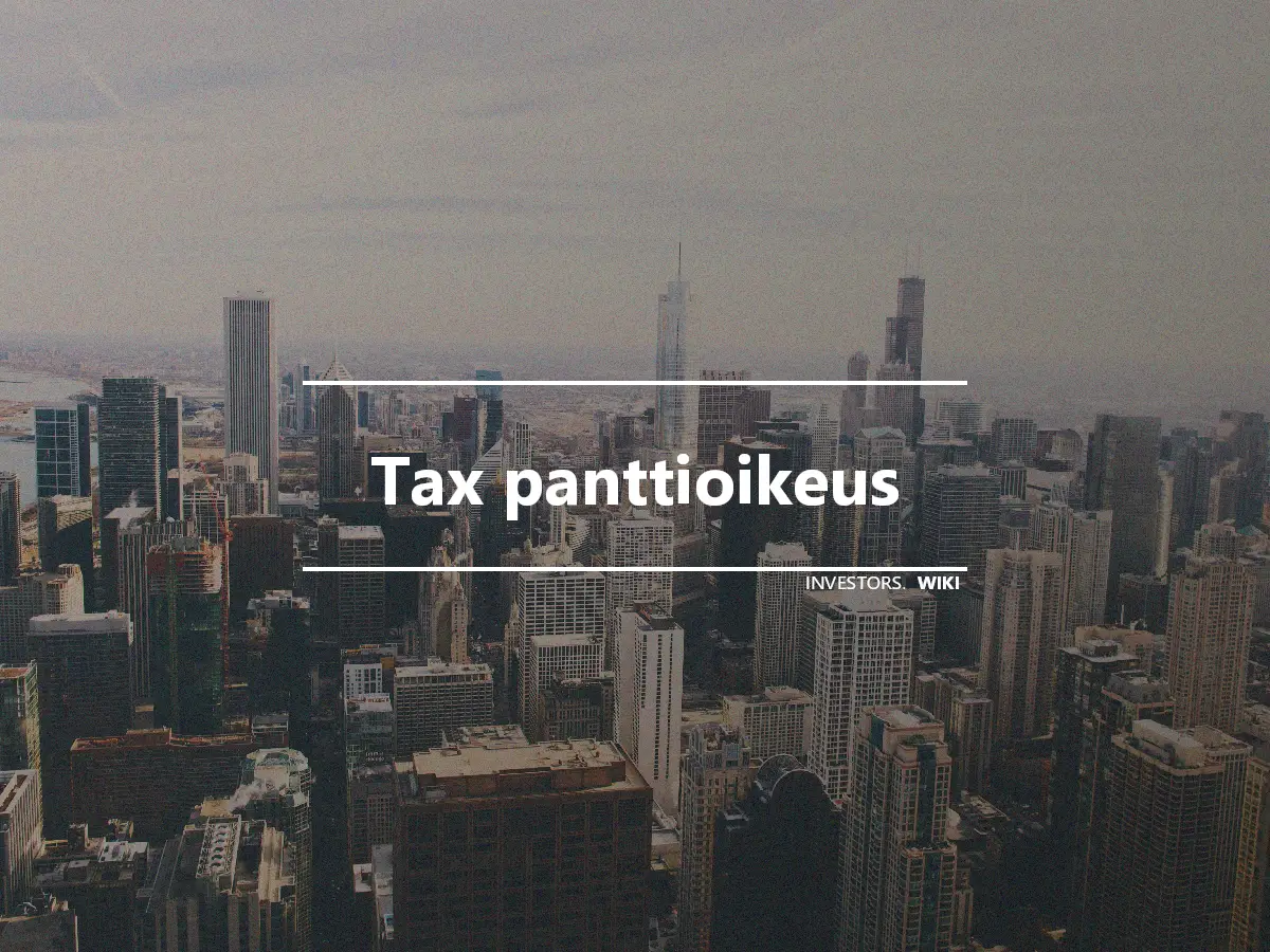 Tax panttioikeus