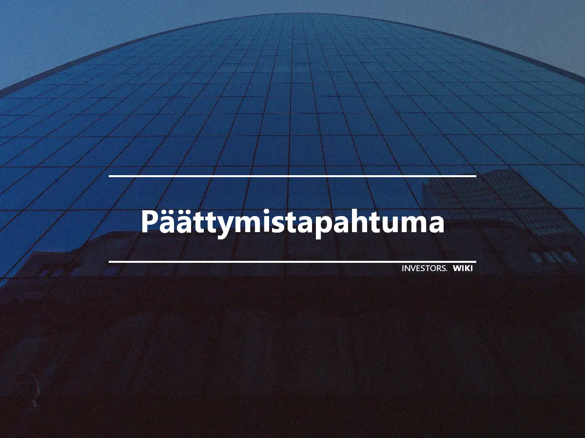 Päättymistapahtuma