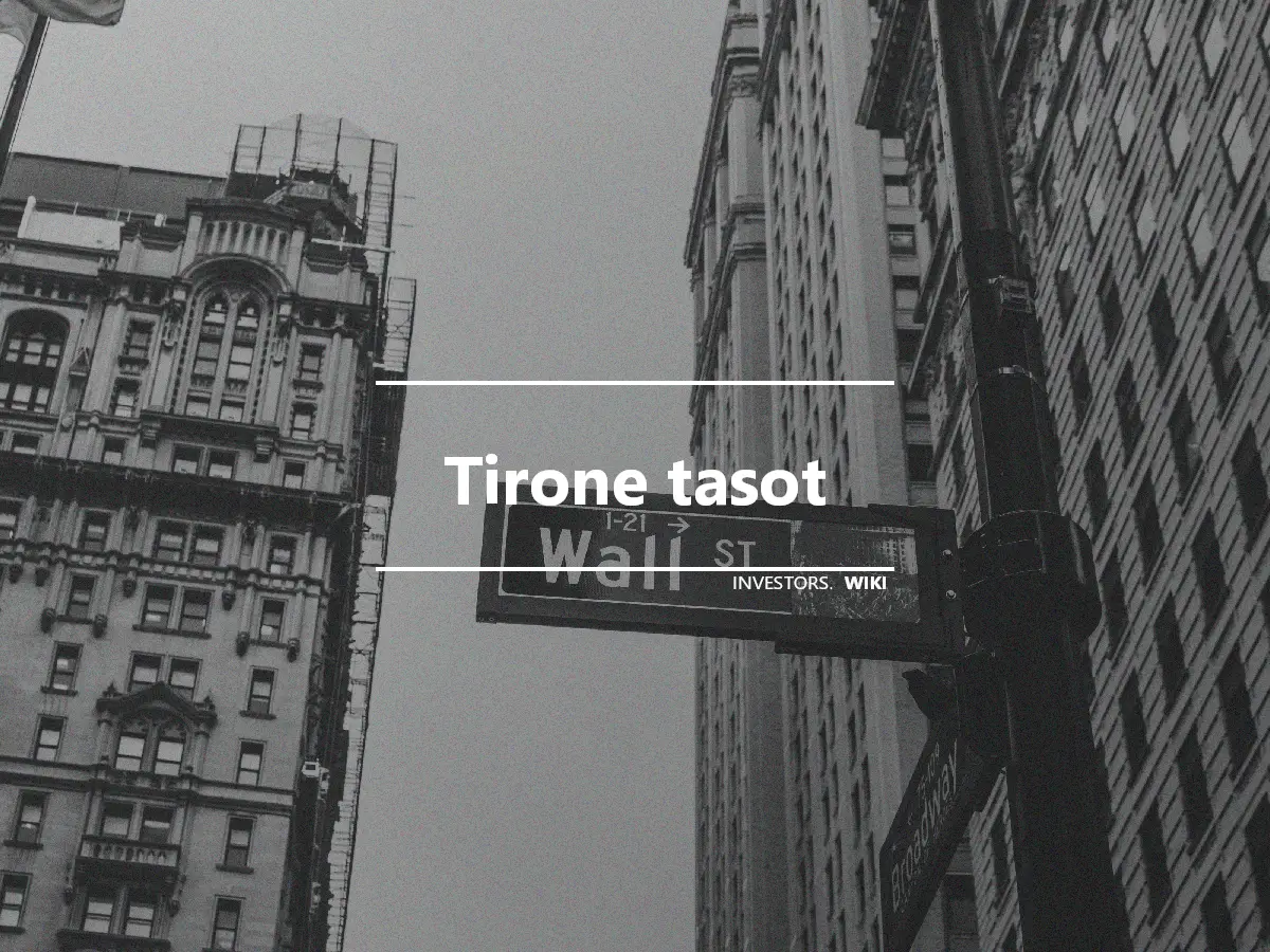 Tirone tasot