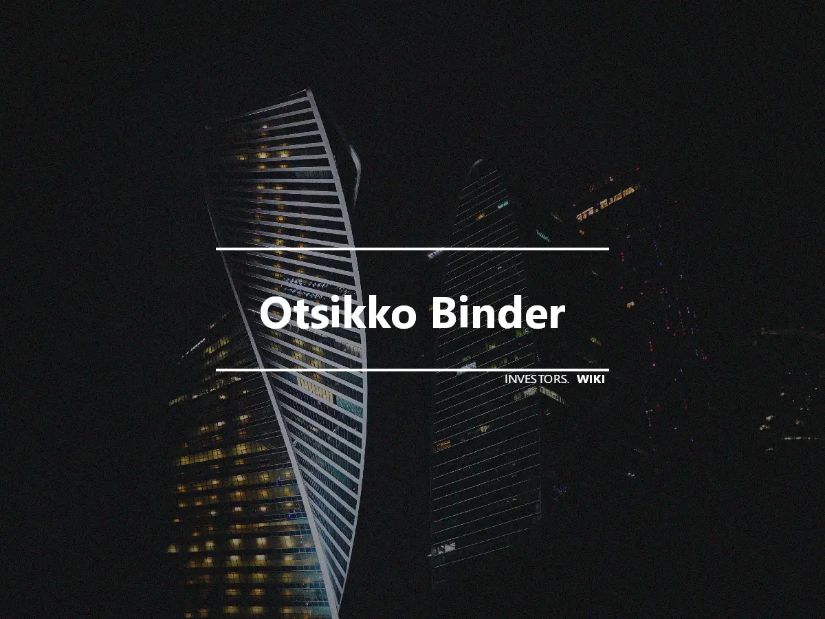 Otsikko Binder