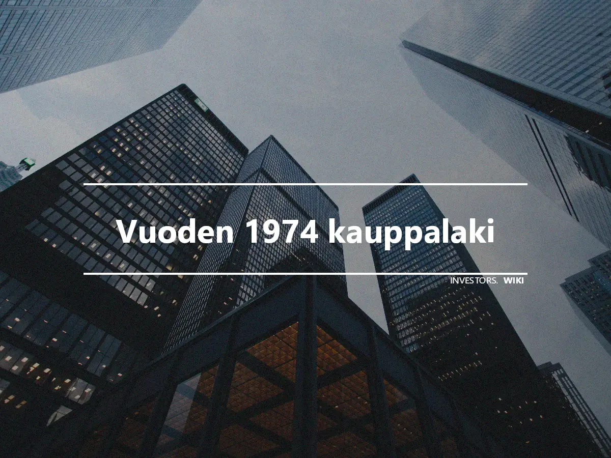 Vuoden 1974 kauppalaki