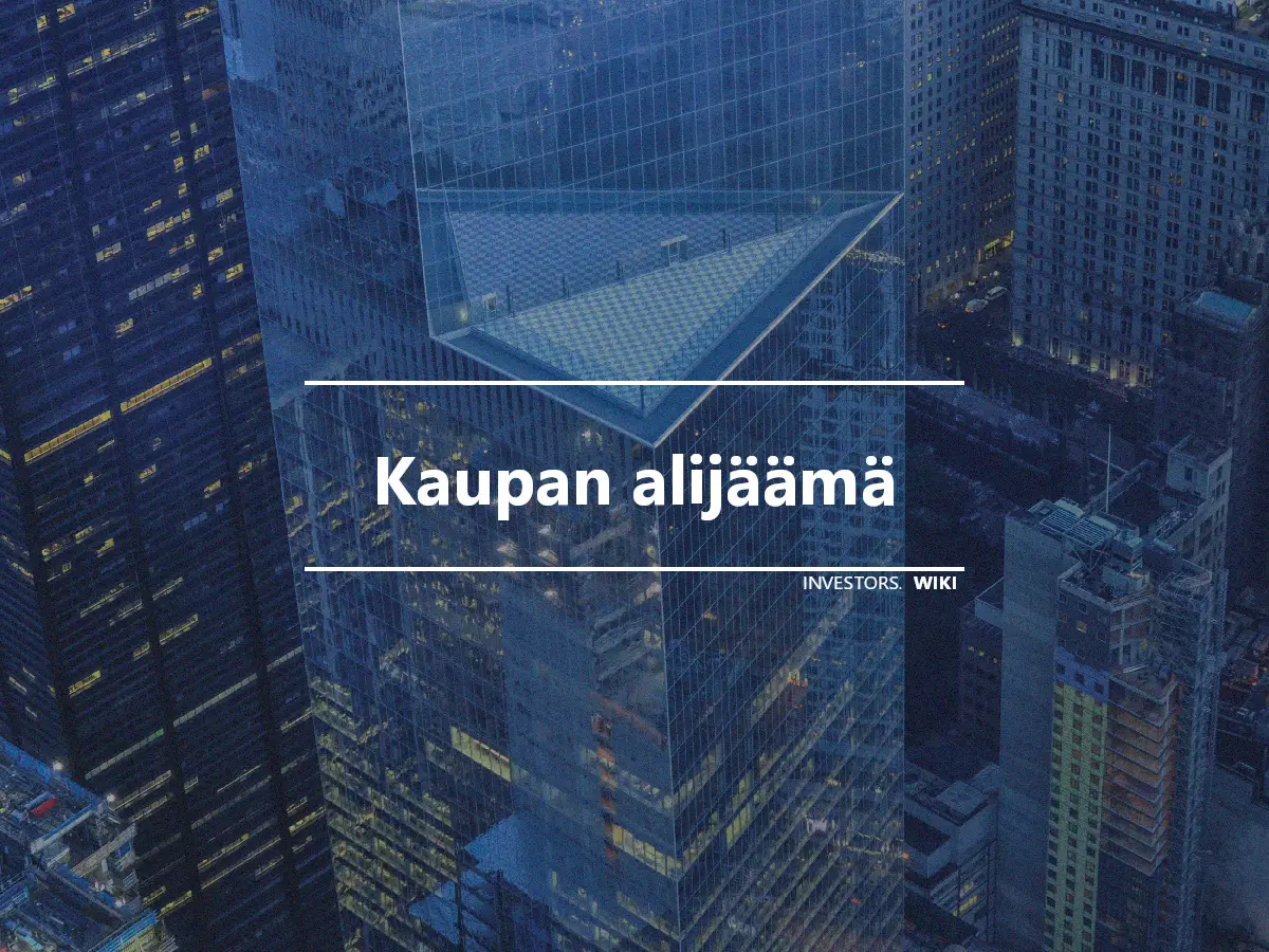 Kaupan alijäämä