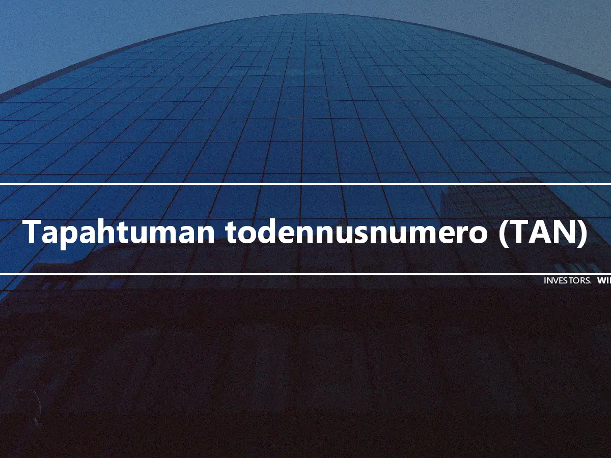 Tapahtuman todennusnumero (TAN)