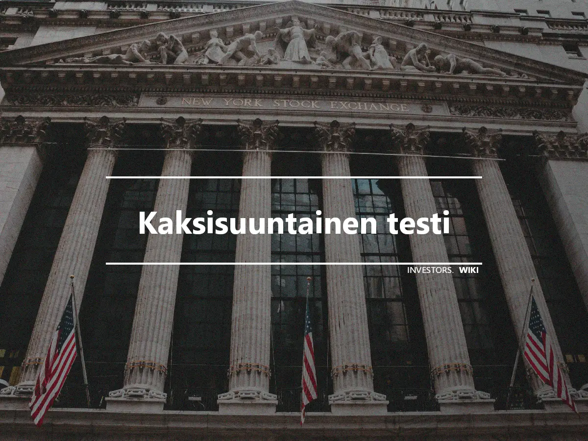 Kaksisuuntainen testi