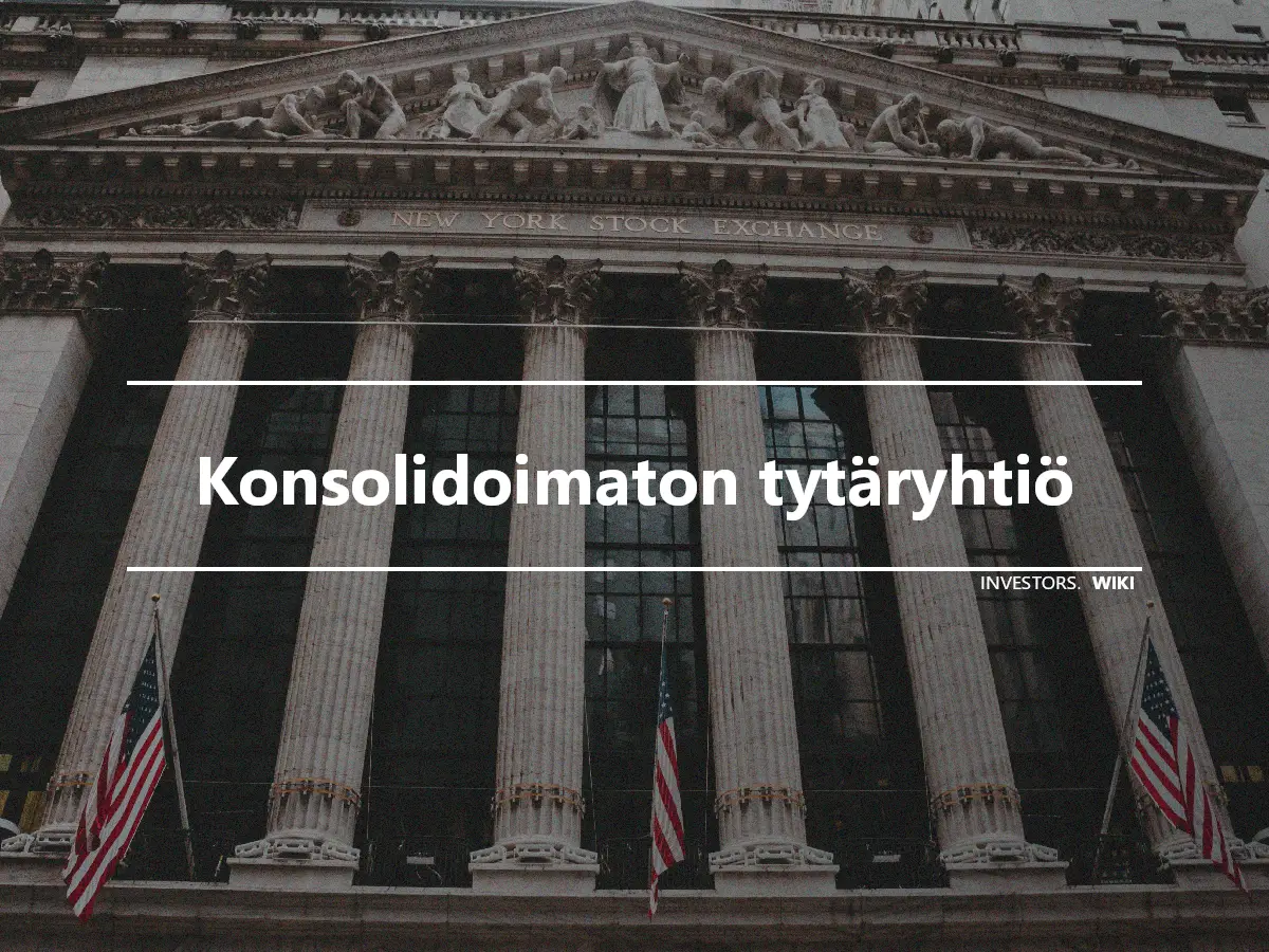 Konsolidoimaton tytäryhtiö