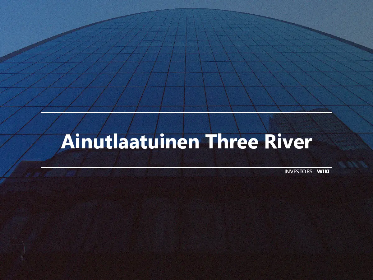 Ainutlaatuinen Three River