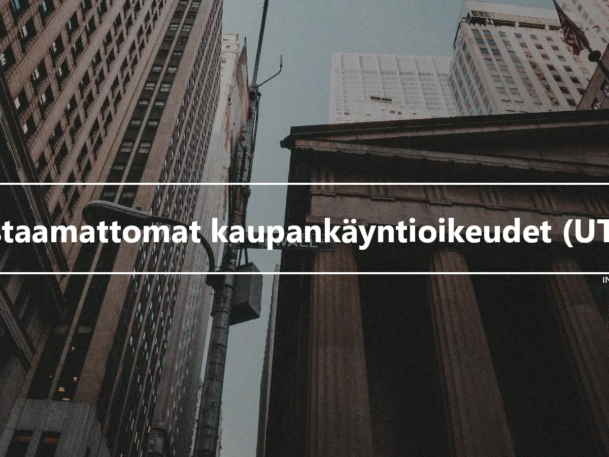 Listaamattomat kaupankäyntioikeudet (UTP)