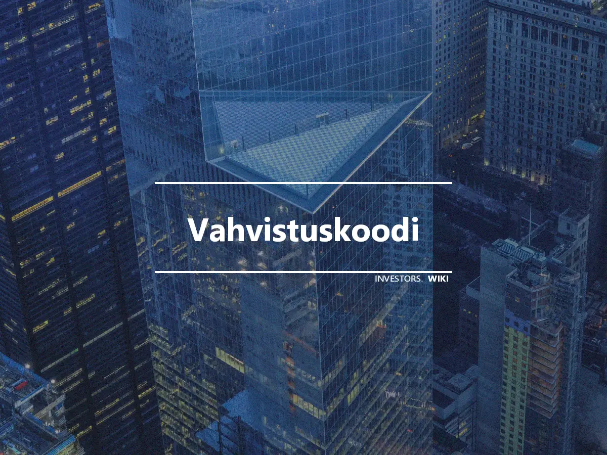 Vahvistuskoodi