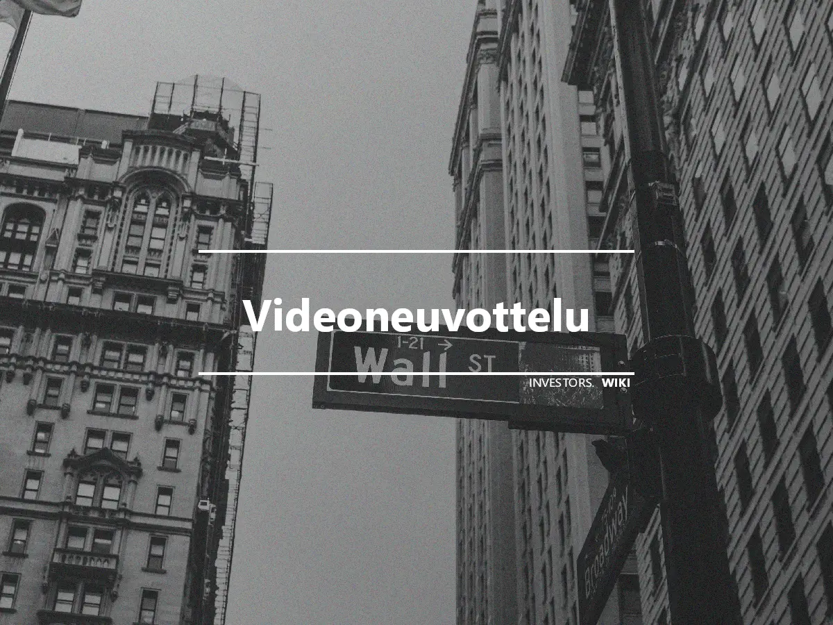 Videoneuvottelu