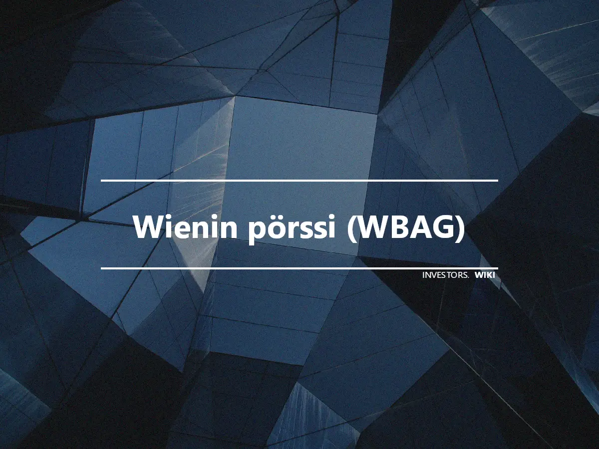 Wienin pörssi (WBAG)