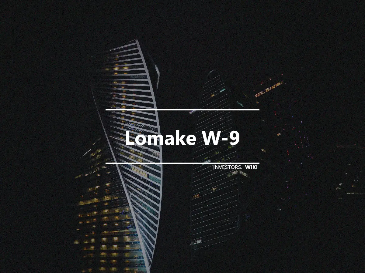 Lomake W-9
