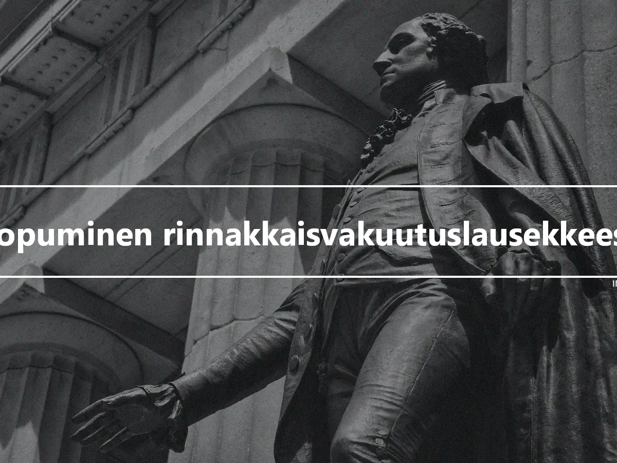 Luopuminen rinnakkaisvakuutuslausekkeesta