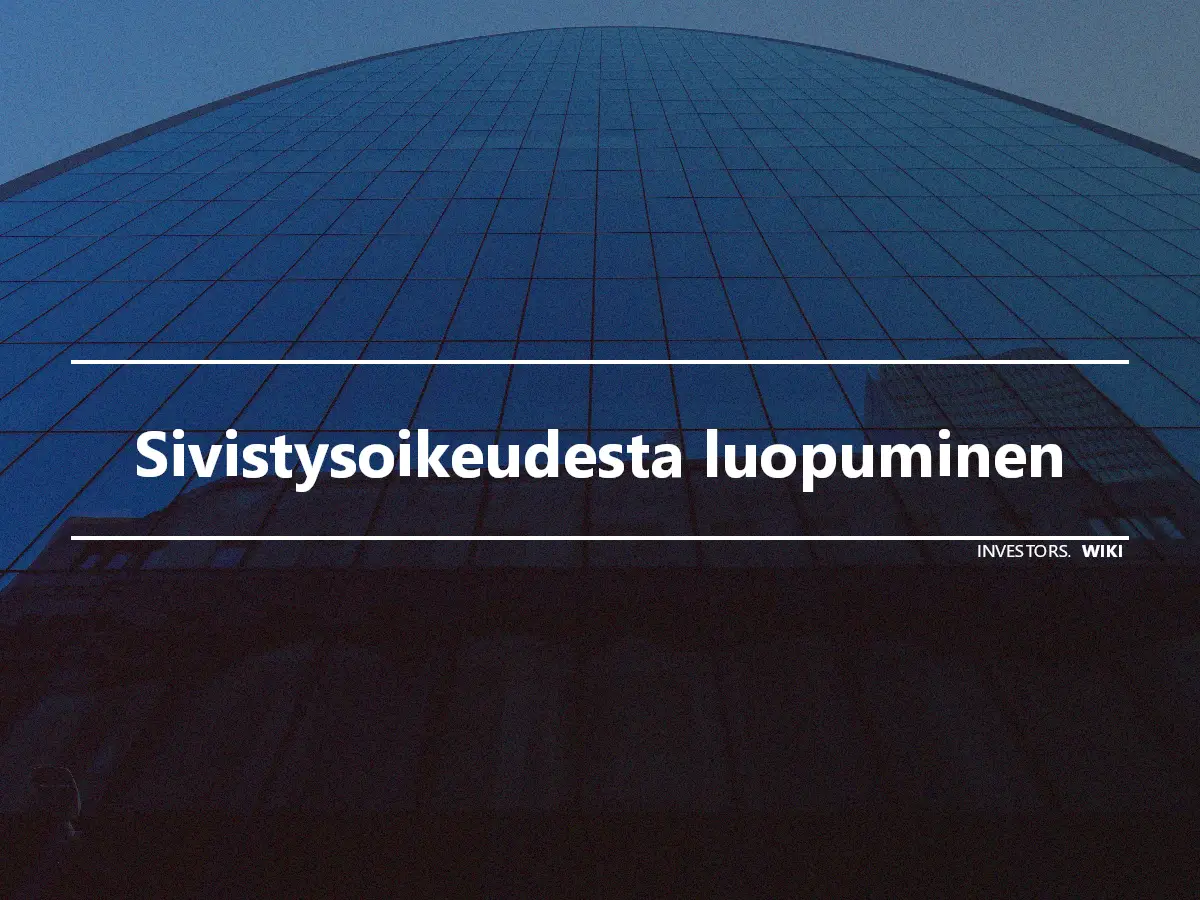 Sivistysoikeudesta luopuminen