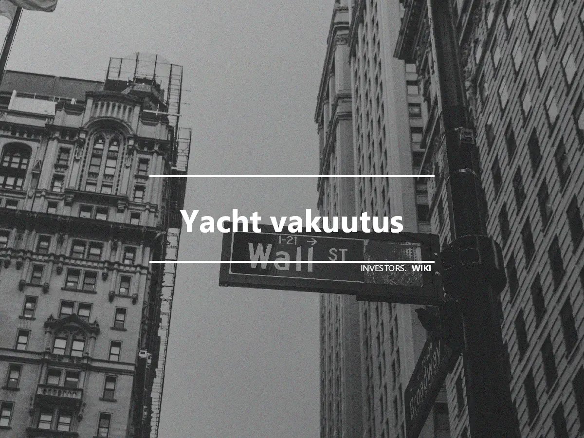 Yacht vakuutus