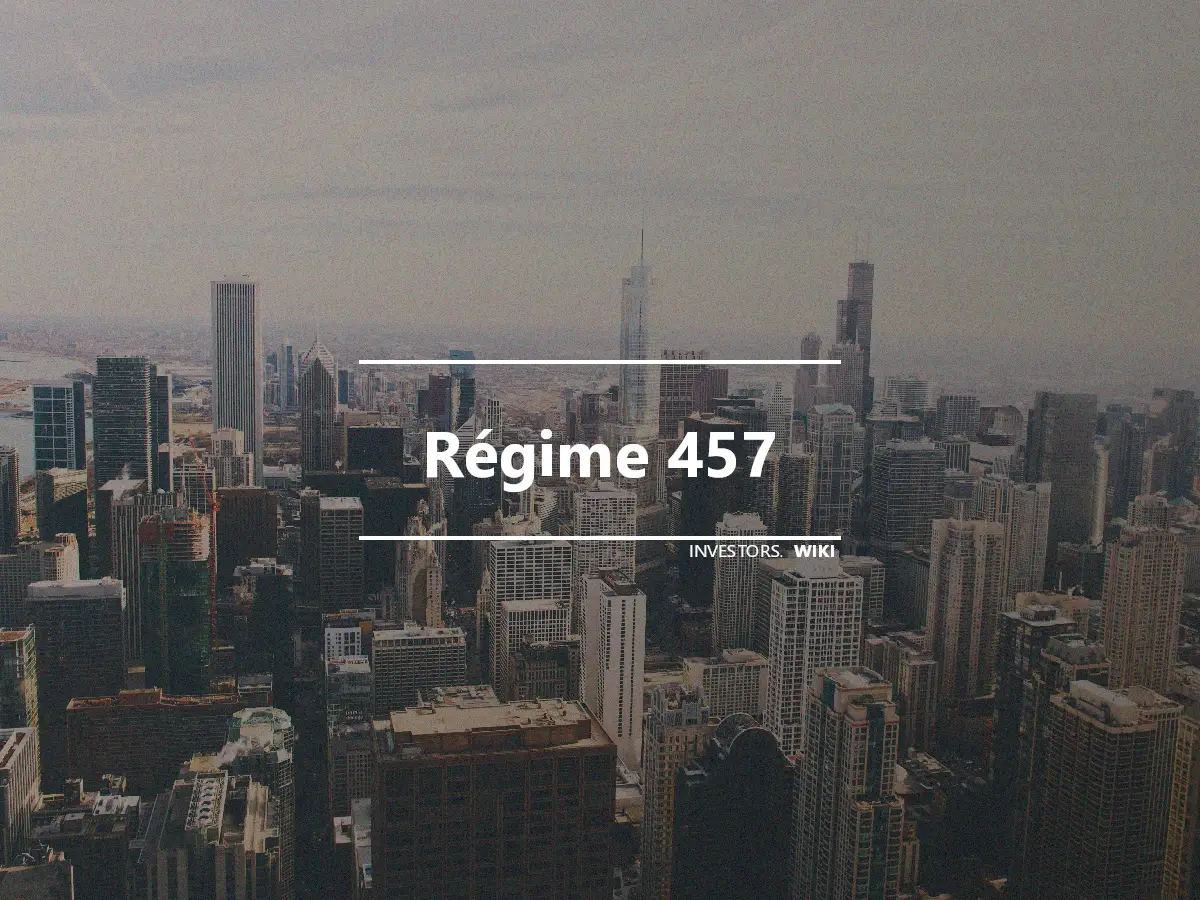 Régime 457