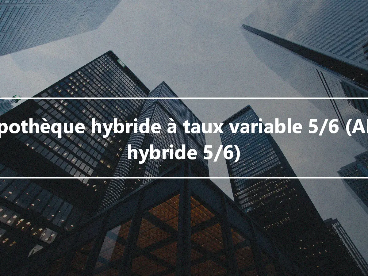 Hypothèque hybride à taux variable 5/6 (ARM hybride 5/6)