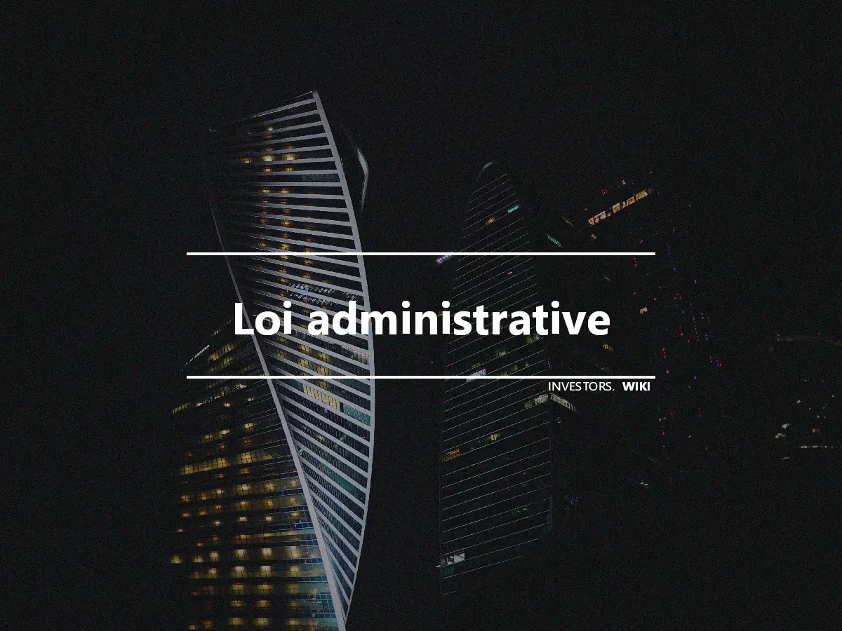 Loi administrative