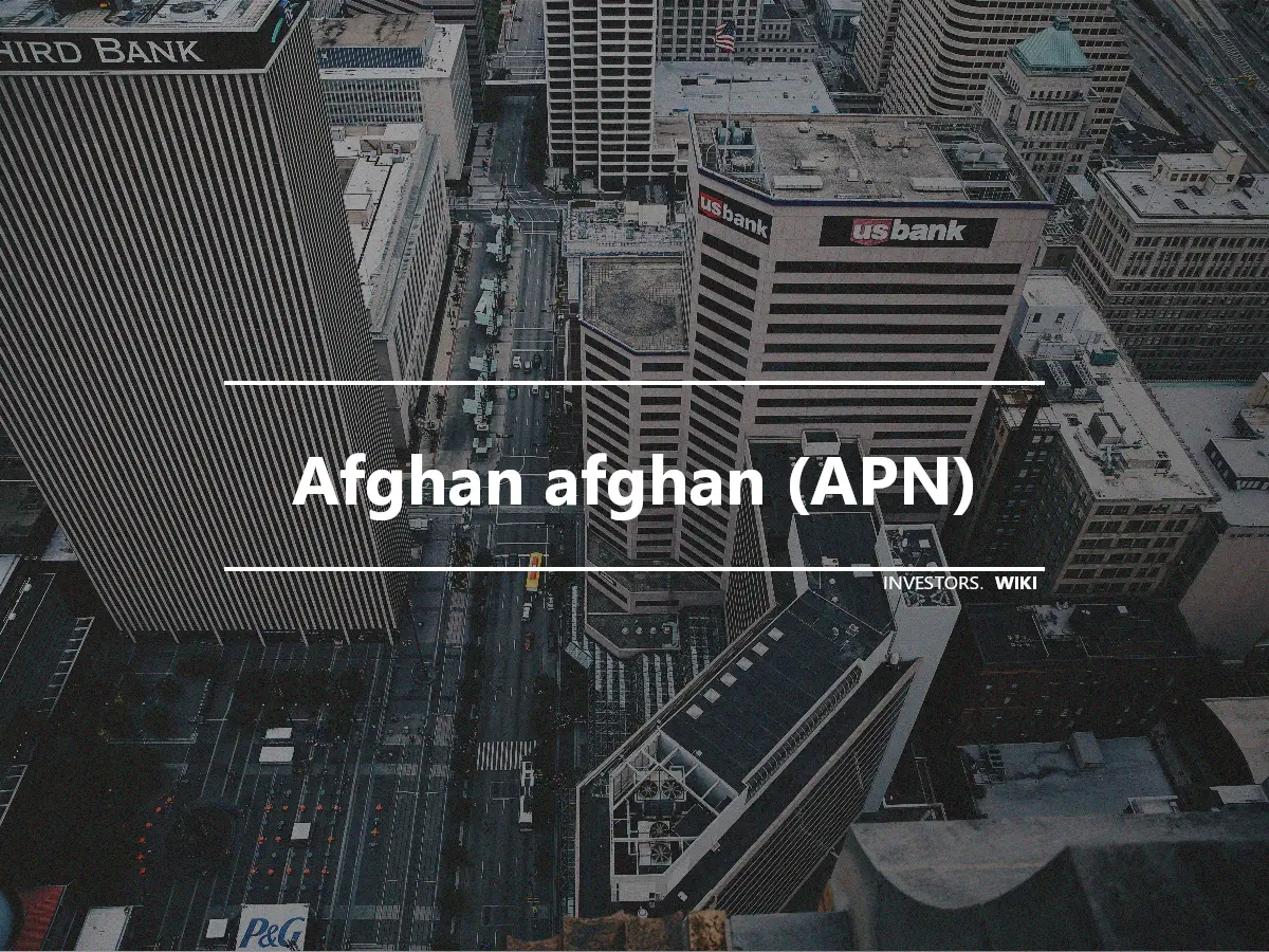 Afghan afghan (APN)
