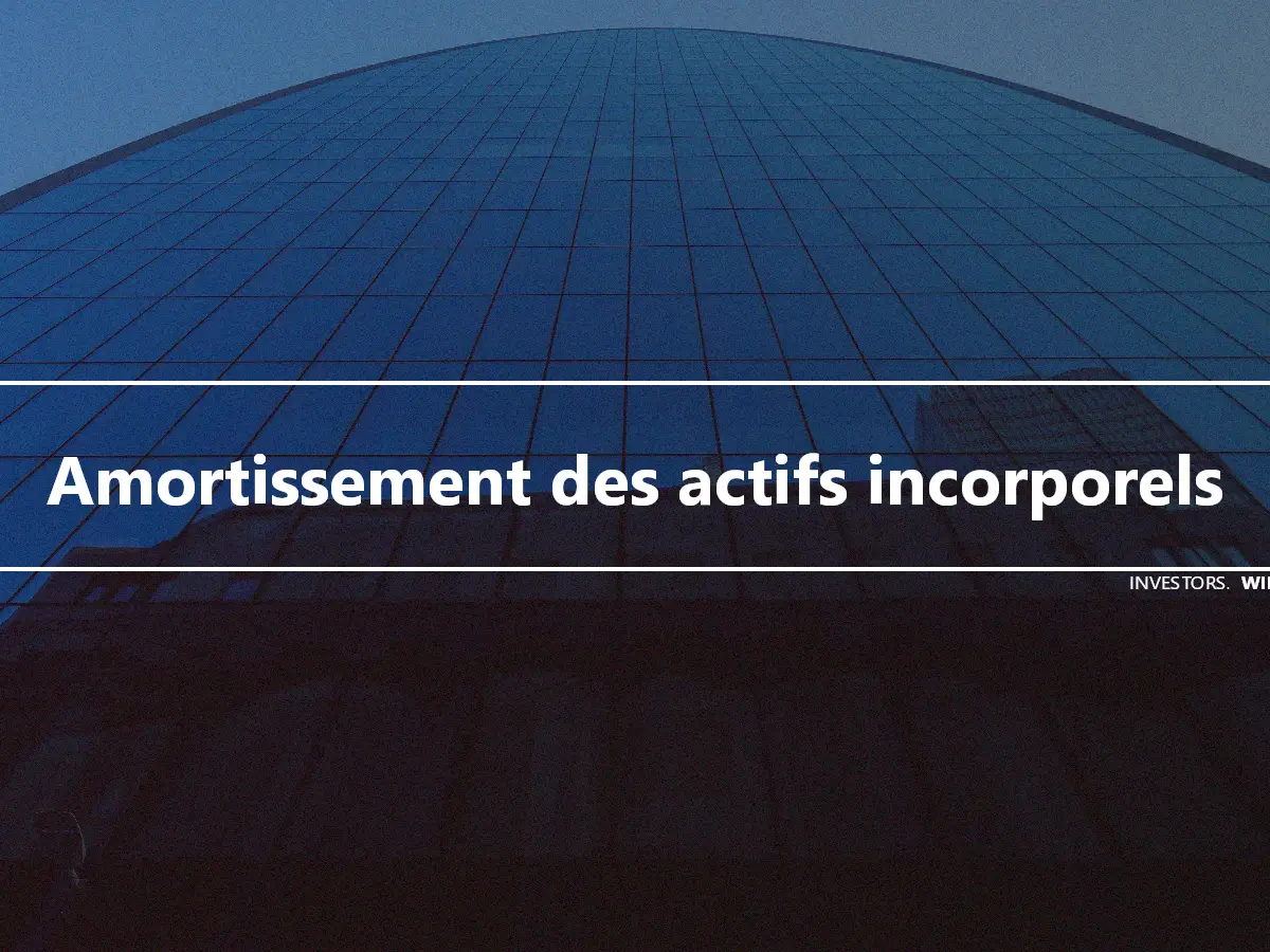 Amortissement des actifs incorporels