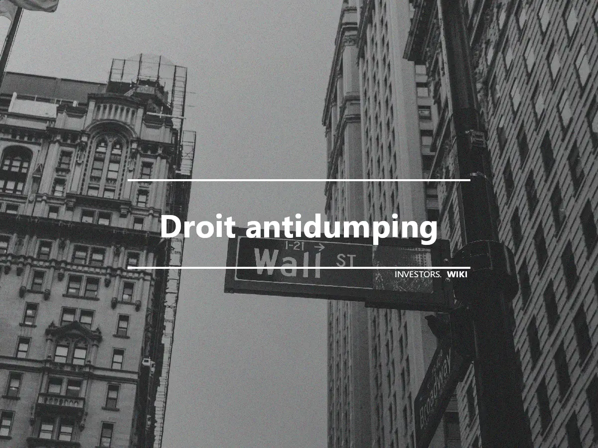 Droit antidumping