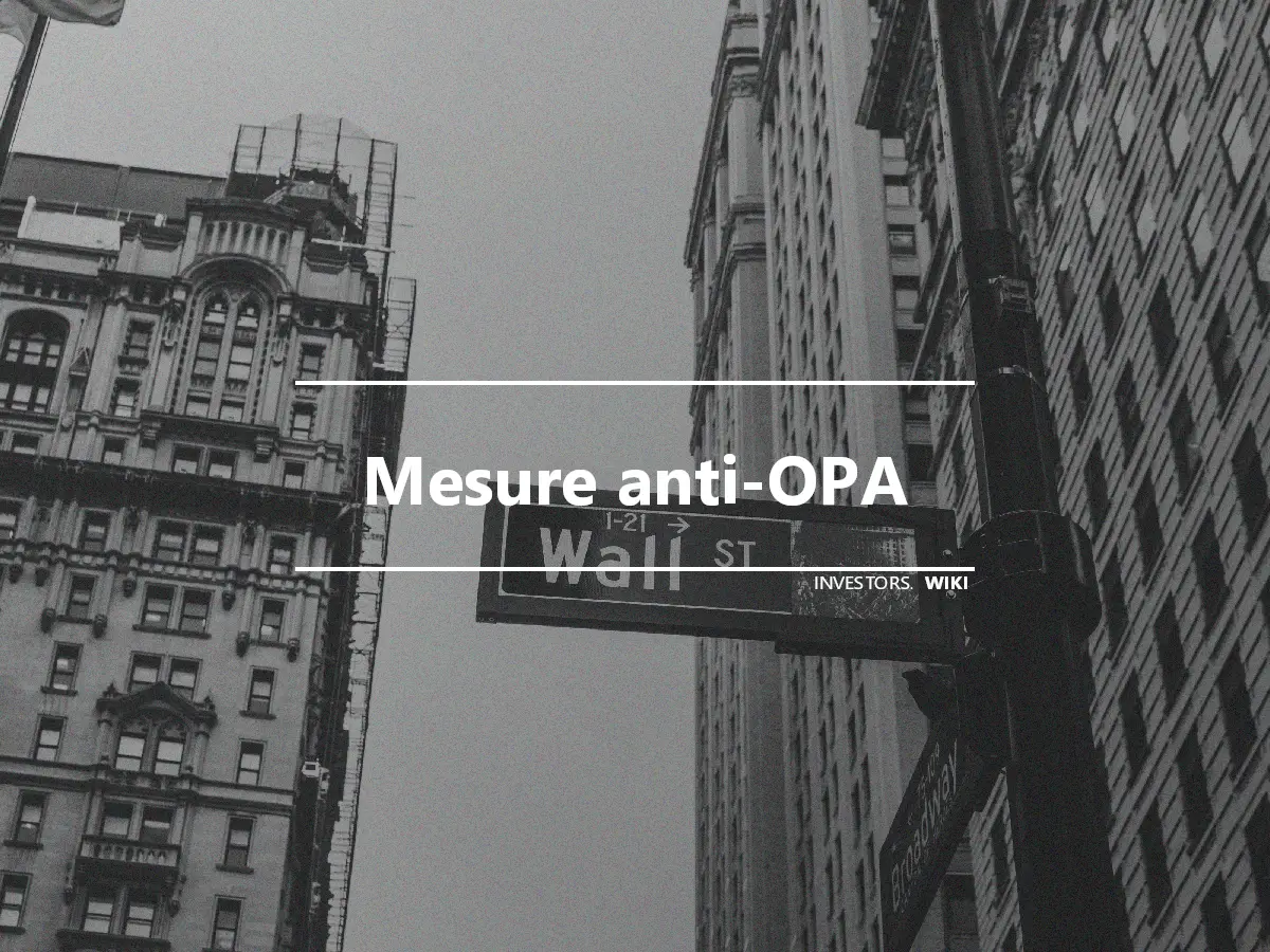 Mesure anti-OPA