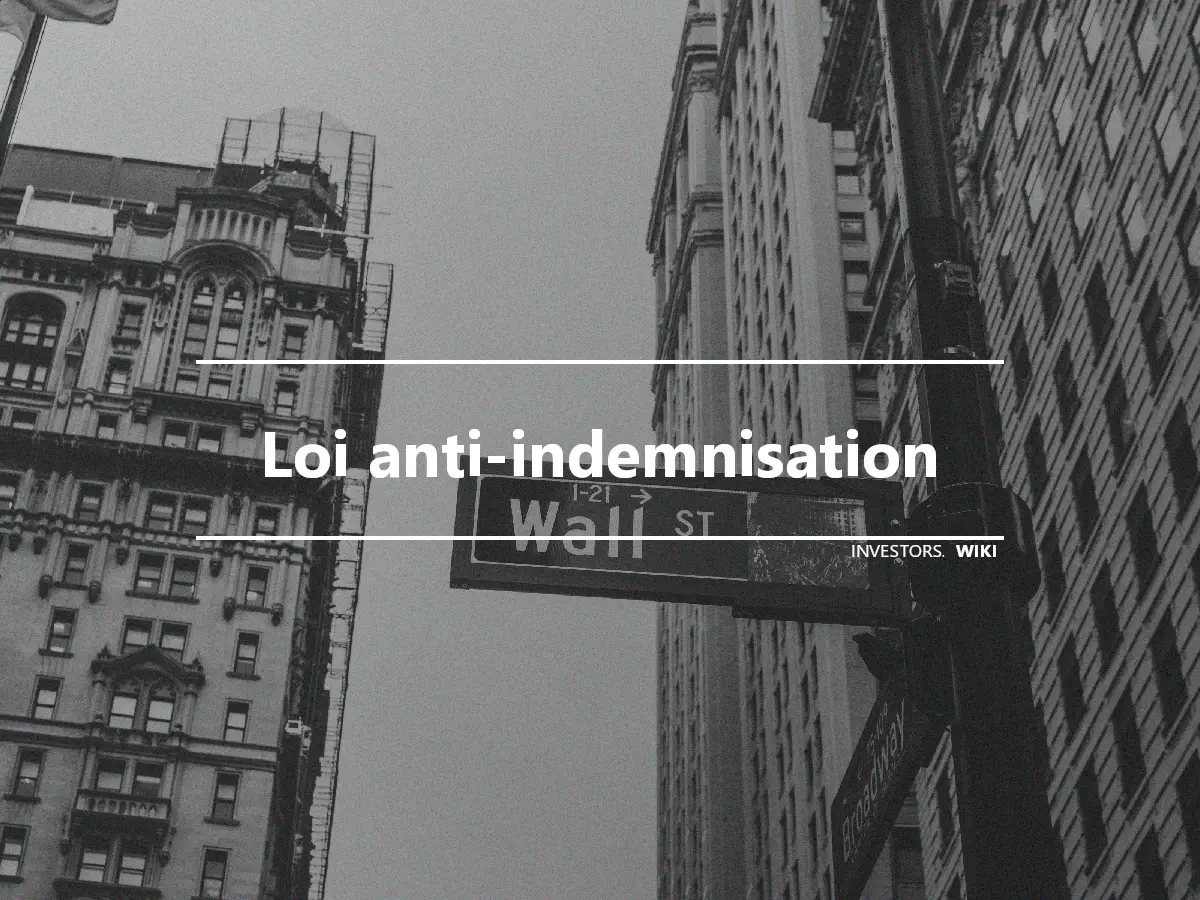 Loi anti-indemnisation