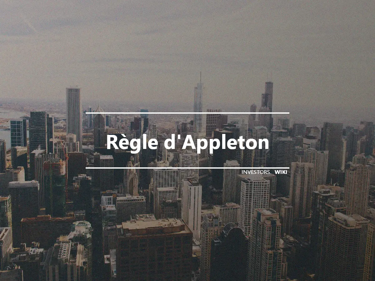 Règle d'Appleton