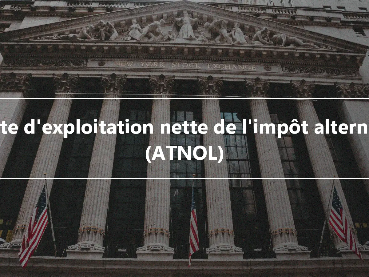 Perte d'exploitation nette de l'impôt alternatif (ATNOL)