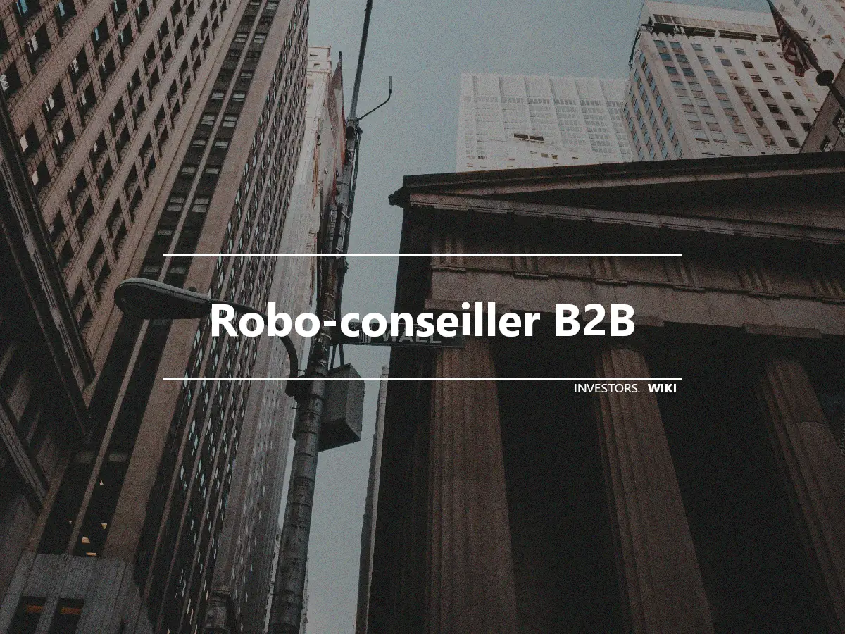 Robo-conseiller B2B